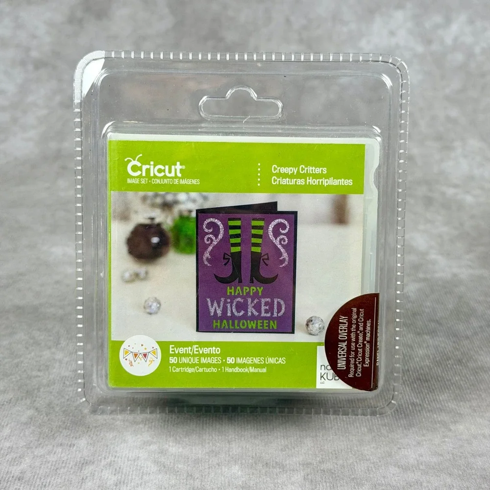 Cricut Creepy Critters Halloween Image Set Cartridge 50 Images NEW IN BOX